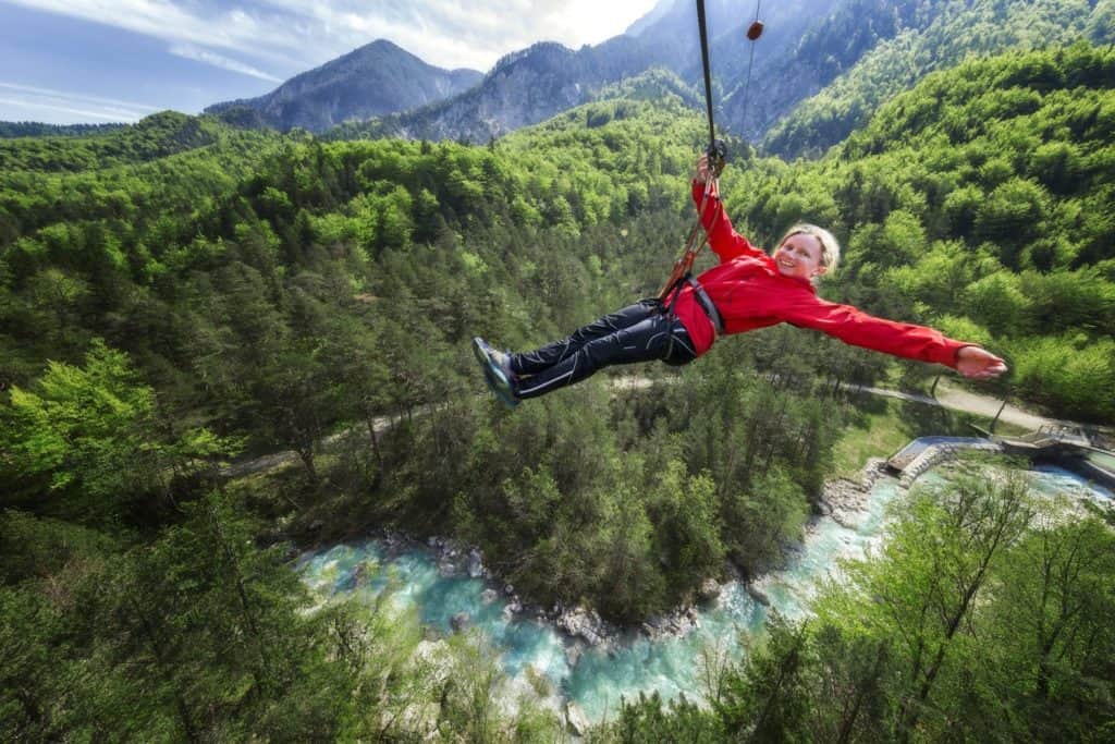 Aktivitäten Klettern Kinder Kärnten Waldseilpark Tscheppaschlucht Rosental