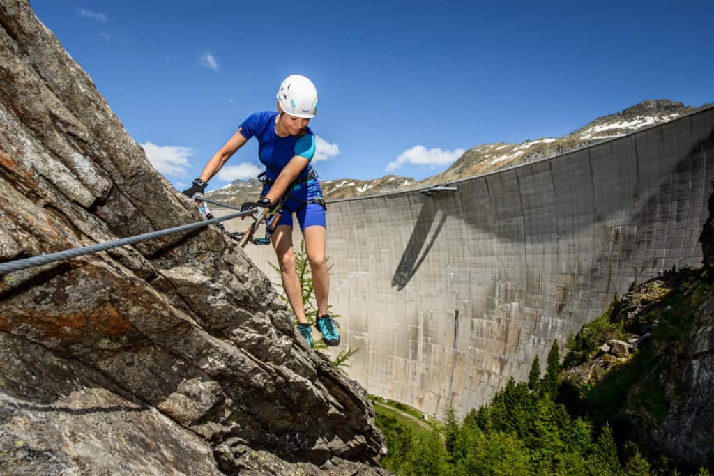 Klettern Maltatal vor Kölnbreinsperre in Kärnten