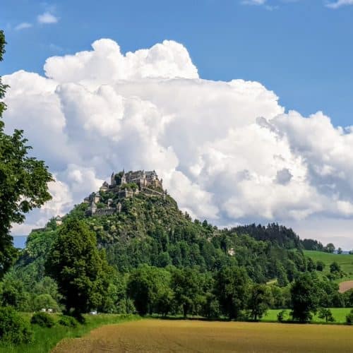 Anfahrt Burg Hochosterwitz Frühling Kärnten Ausflug