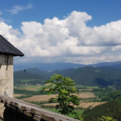 Aussicht auf der Burg Hochosterwitz in Kärnten - Österreich