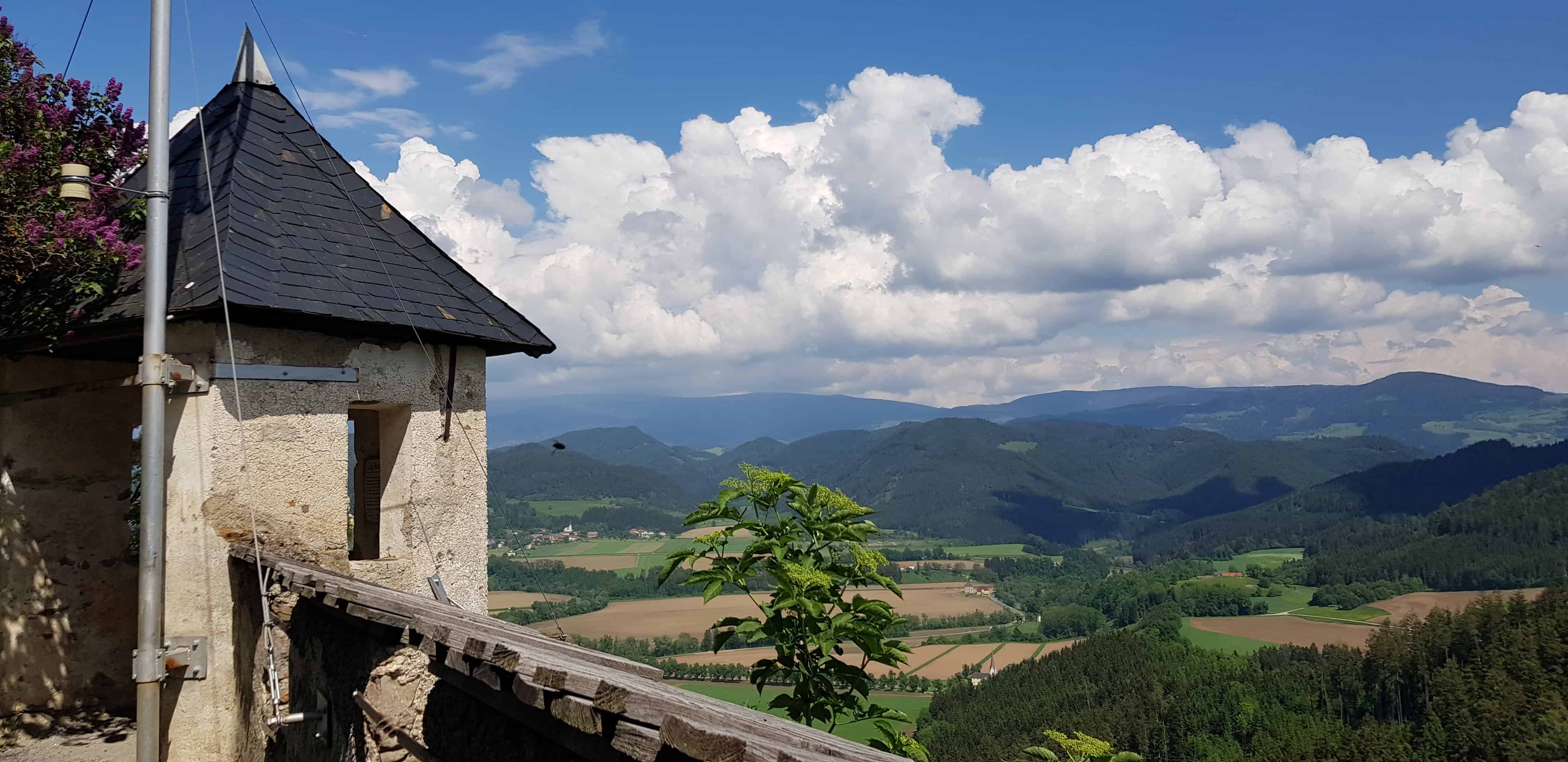 Aussicht auf der Burg Hochosterwitz in Kärnten - Österreich