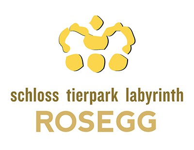 Logo Tierpark Schloss Labyrinth Rosegg in Kärnten - Ausflugstipp in Österreich, Sehenswürdigkeit in Carnica Region Rosental