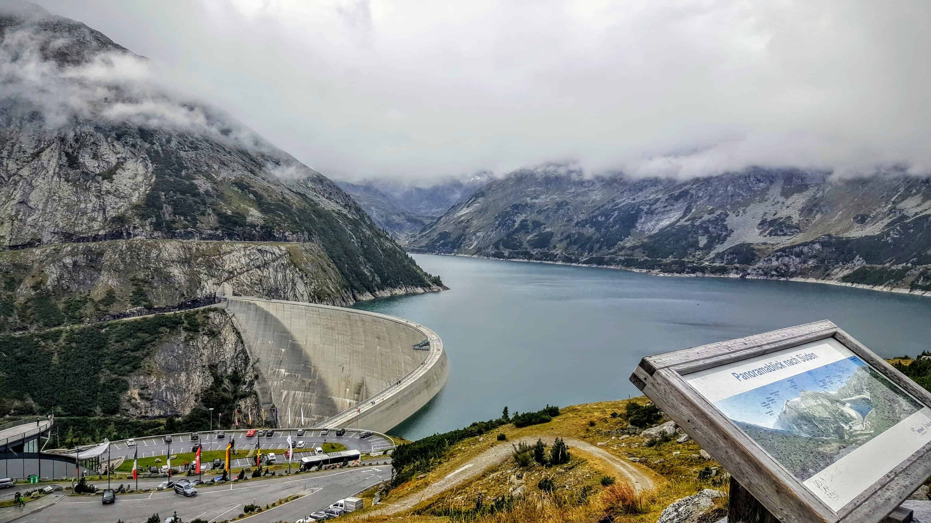 Blick auf Kölnbreinsperre Malta Hochalmstraße Panoramastraße in Kärnten