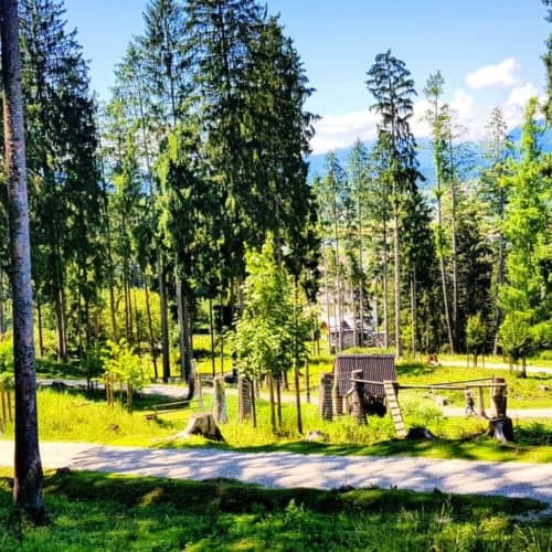 Gehege im Tierpark Rosegg bei Velden am Wörthersee