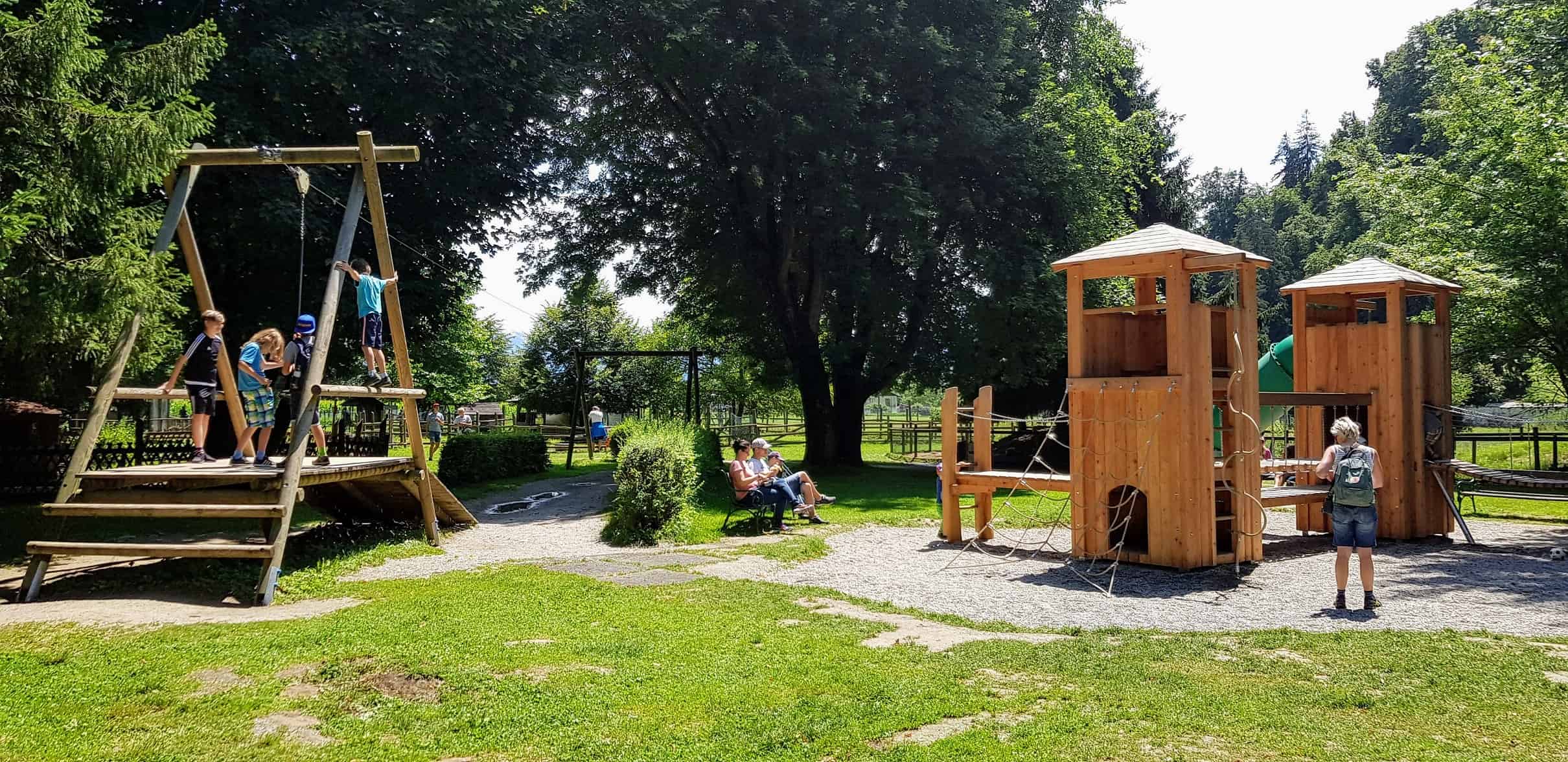 Kärntens TOP Ausflugzsiele Spielplatz Tierpark Rosegg