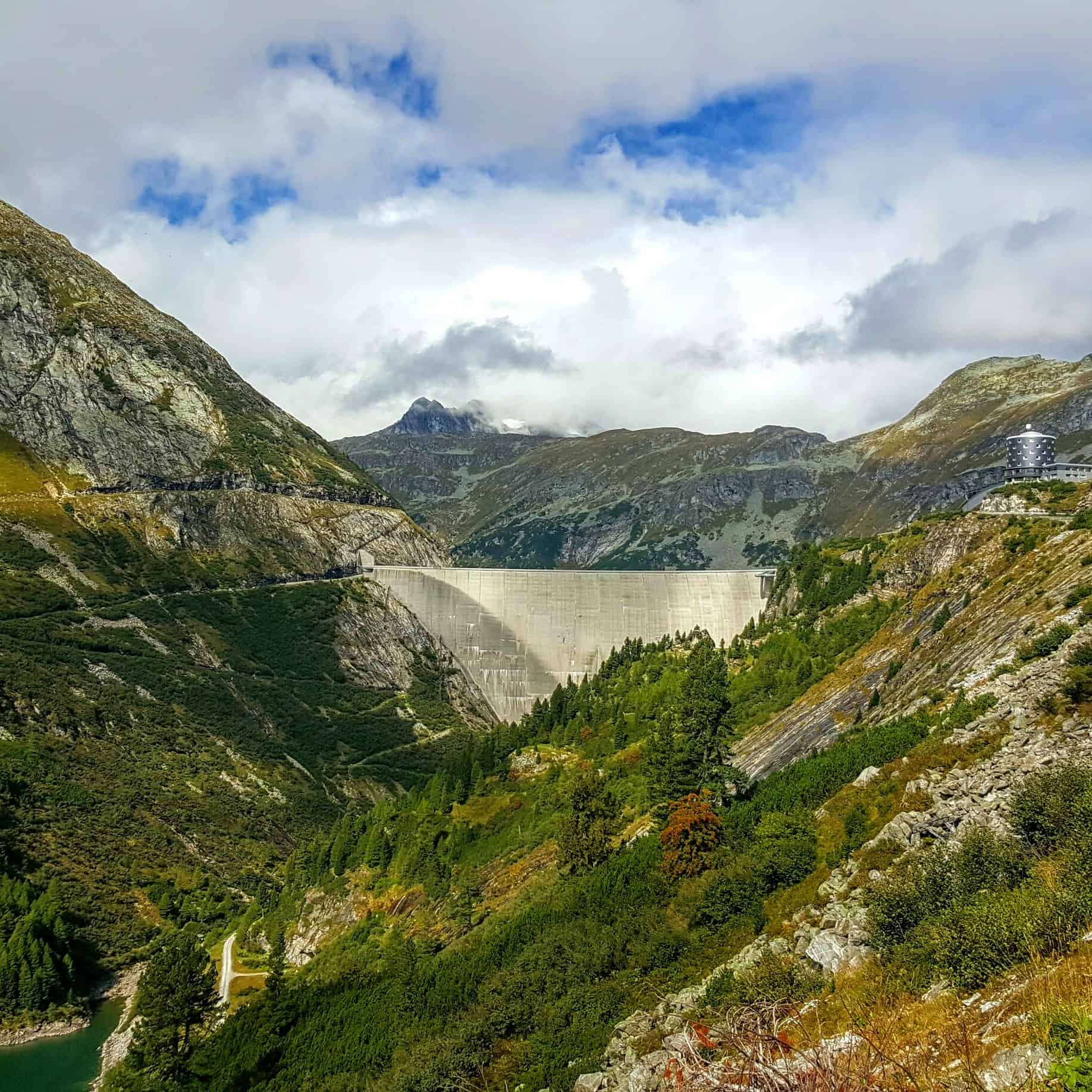 Staumauer Talsperre Kölnbreinsperre bei Malta Hochalmstraße in Kärnten