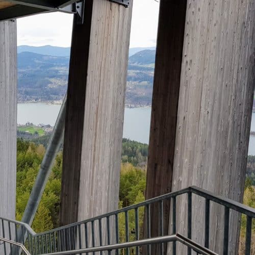 Sehenswürdigkeiten Wörthersee Pyramidenkogel Kärnten Aufgang Stiegen