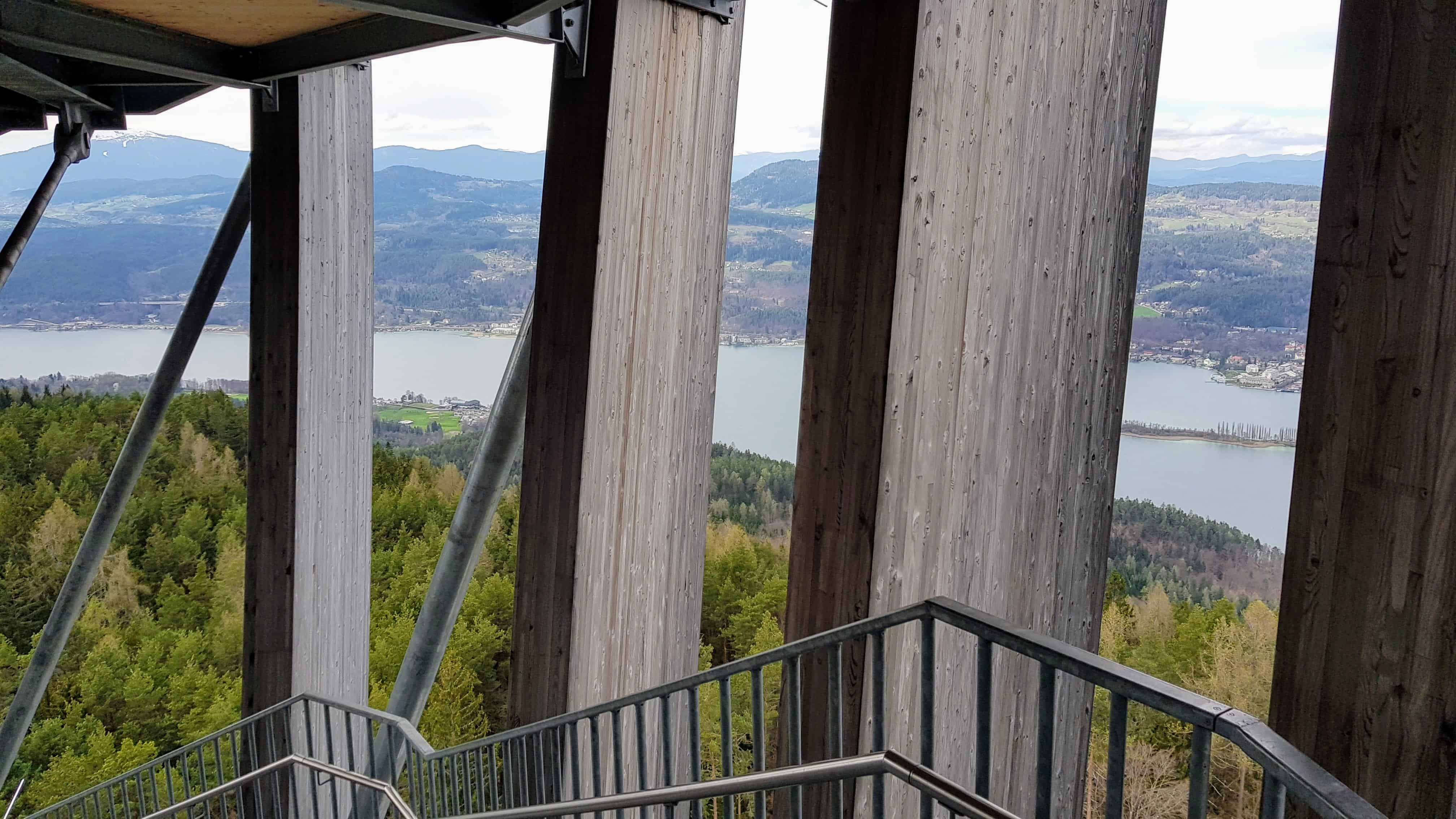 Sehenswürdigkeiten Wörthersee Pyramidenkogel Kärnten Aufgang Stiegen