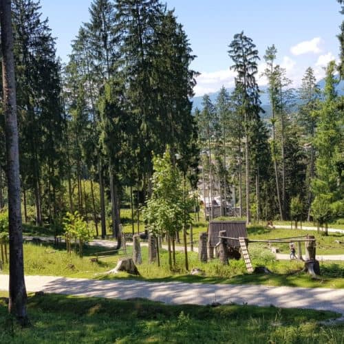 Tiergehege Rundweg Tierpark Schloss Labyrinth Rosegg