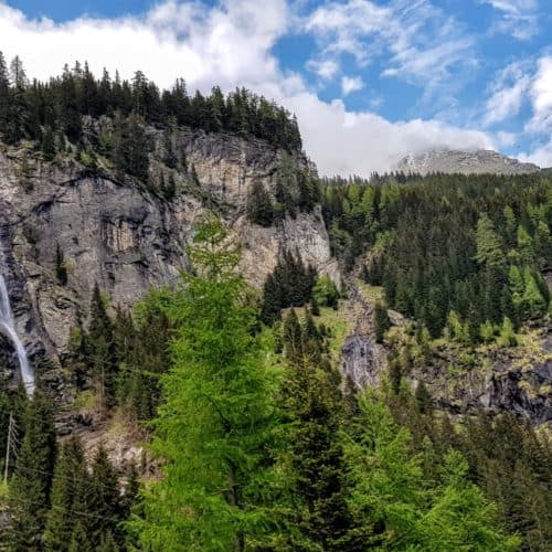 Wasserfall auf Malta Hochalmstraße Panoramastraße in Kärnten