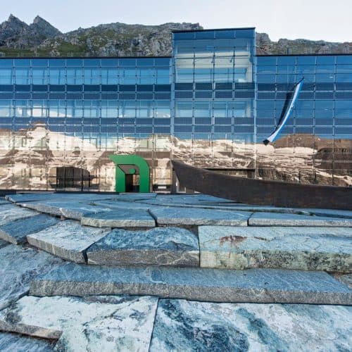 Besucherzentrum auf Kaiser Franz Josefs Höhe der Großglockner Hochalpenstraße. Panoramastraße Österreich für Familienausflug