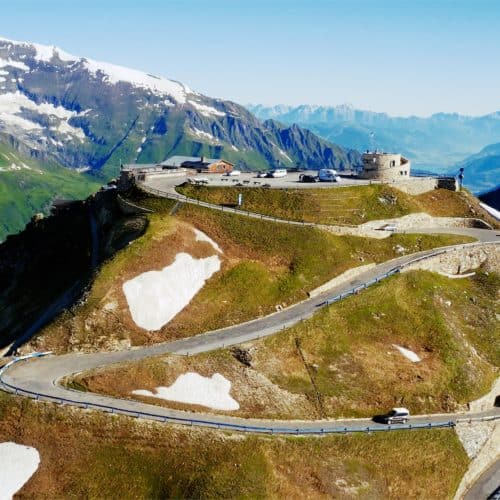 Edelweiß Spitze im Nationalpark Hohe Tauern entlang der Großglockner Hochalpenstraße - alpine Panoramastraße im Nationalpark