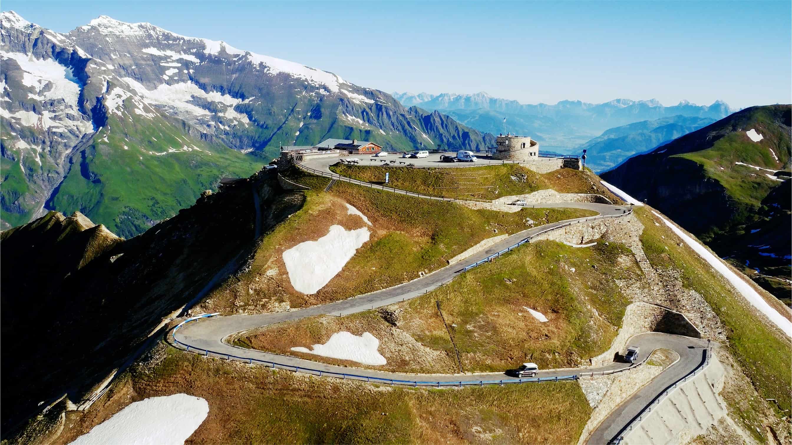 Edelweiß Spitze im Nationalpark Hohe Tauern entlang der Großglockner Hochalpenstraße - alpine Panoramastraße im Nationalpark