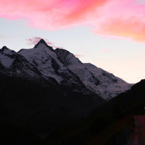 Großglockner - Sehenswürdigkeit in Kärnten - bei Sonnenuntergang