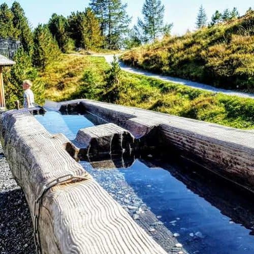 Wasserspielplatz auf der Alm: Kinderspielplatz Nockys Almzeit Turracher Höhe Kärnten