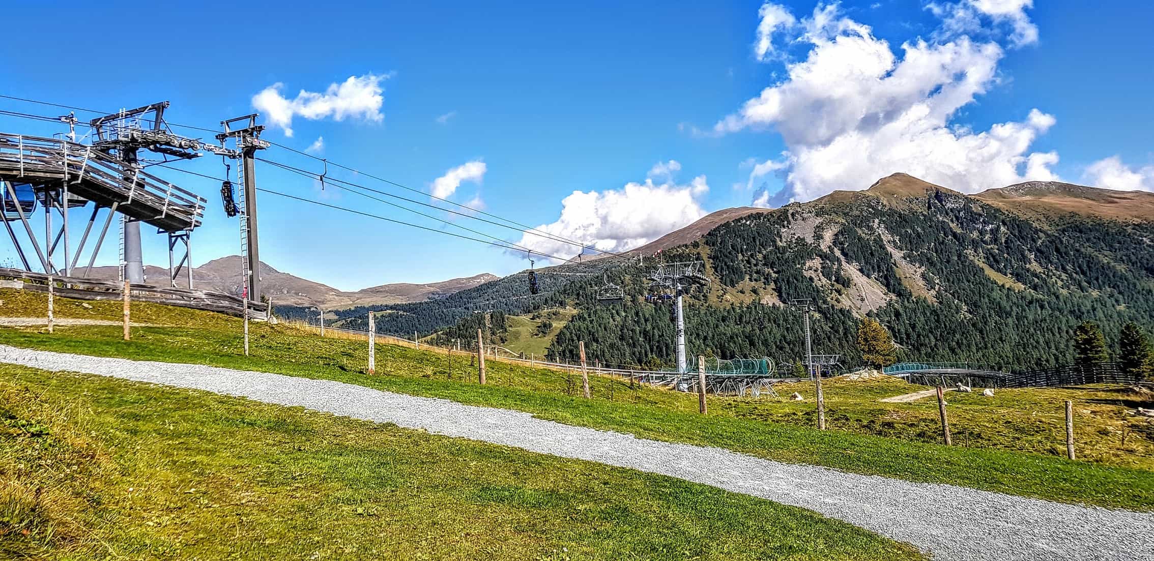 Die Panoramabahn auf der Turrach im Sommer - Bergstation. Gratis mit der Kärnten Card.