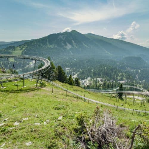 Winter- und Sommerrodelbahn Nocky Flitzer auf der Turracher Höhe - Ausflugstipp mit Kindern in Kärnten - Österreich