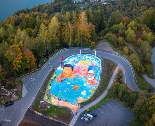 Sehenswürdigkeiten Kärnten - 3D-Kunstwerk am Pyramidenkogel in Österreich. Ein Beitrag für den Klimaschutz.