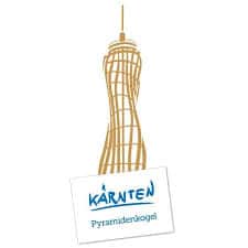 Ausflugsziele Kärnten - Pyramidenkogel am Wörthersee. Sehenswürdigkeit in Österreich - Logo