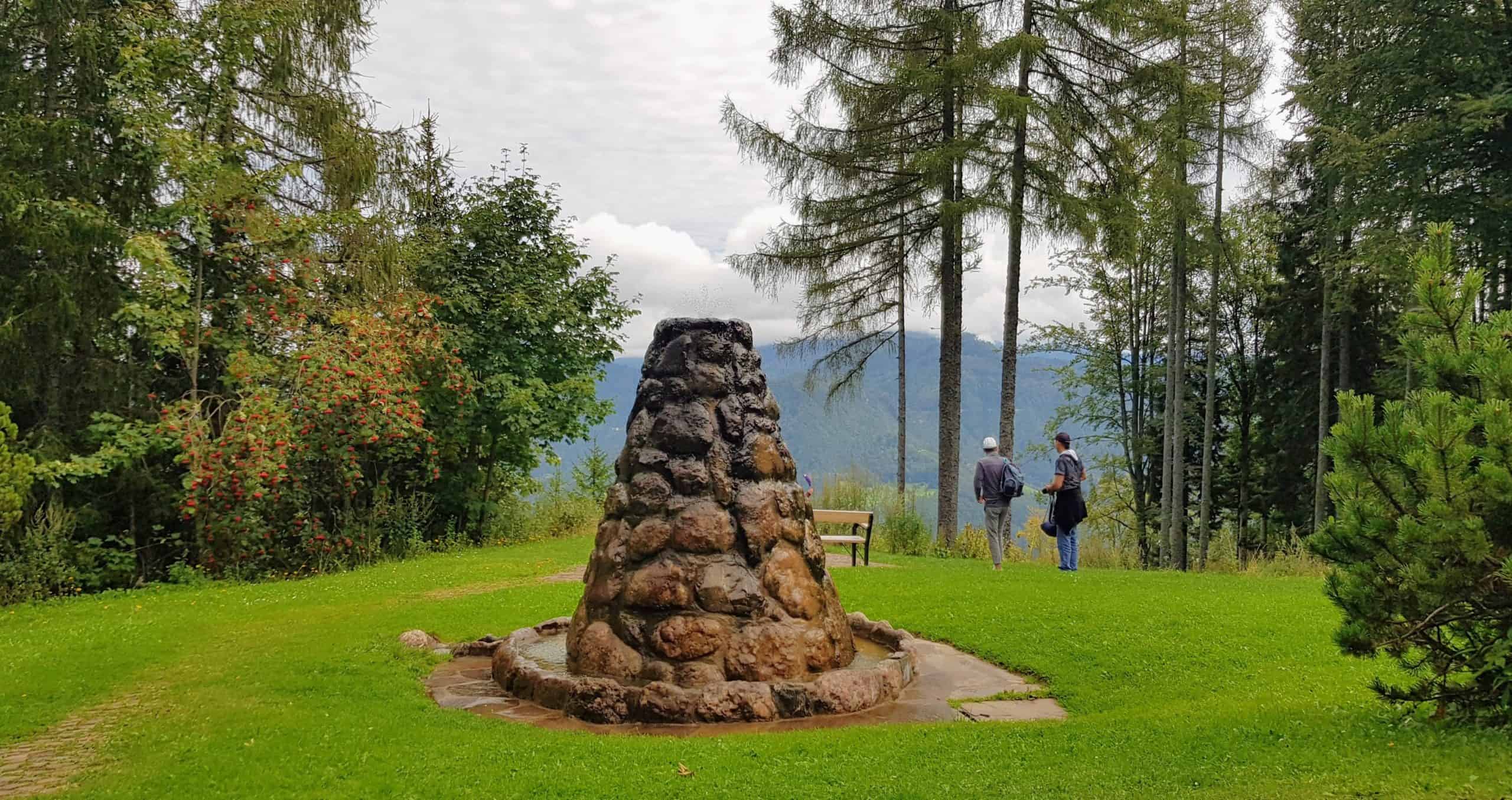 Obir Tropfsteinhöhlen - vor dem Ausflugsziel in Südkärnten