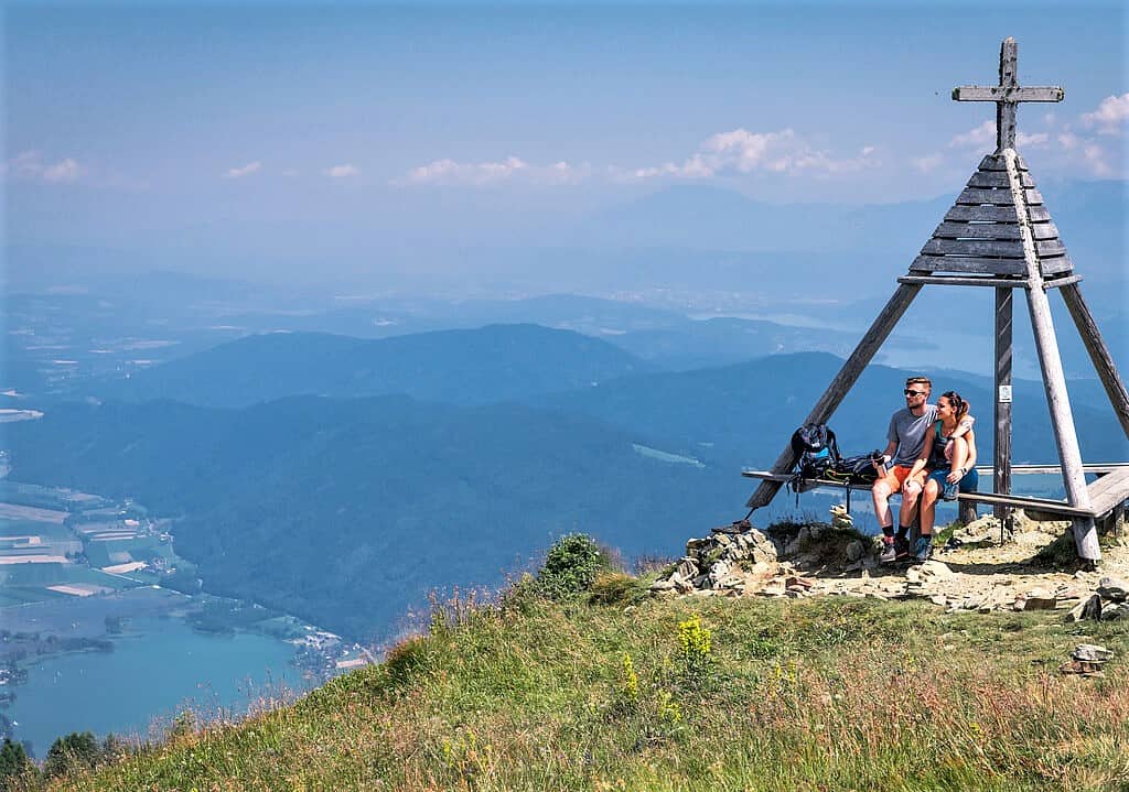 Ausflüge und Wandern Villach Gerlitzen Alpe mit Panorama Ossiacher See