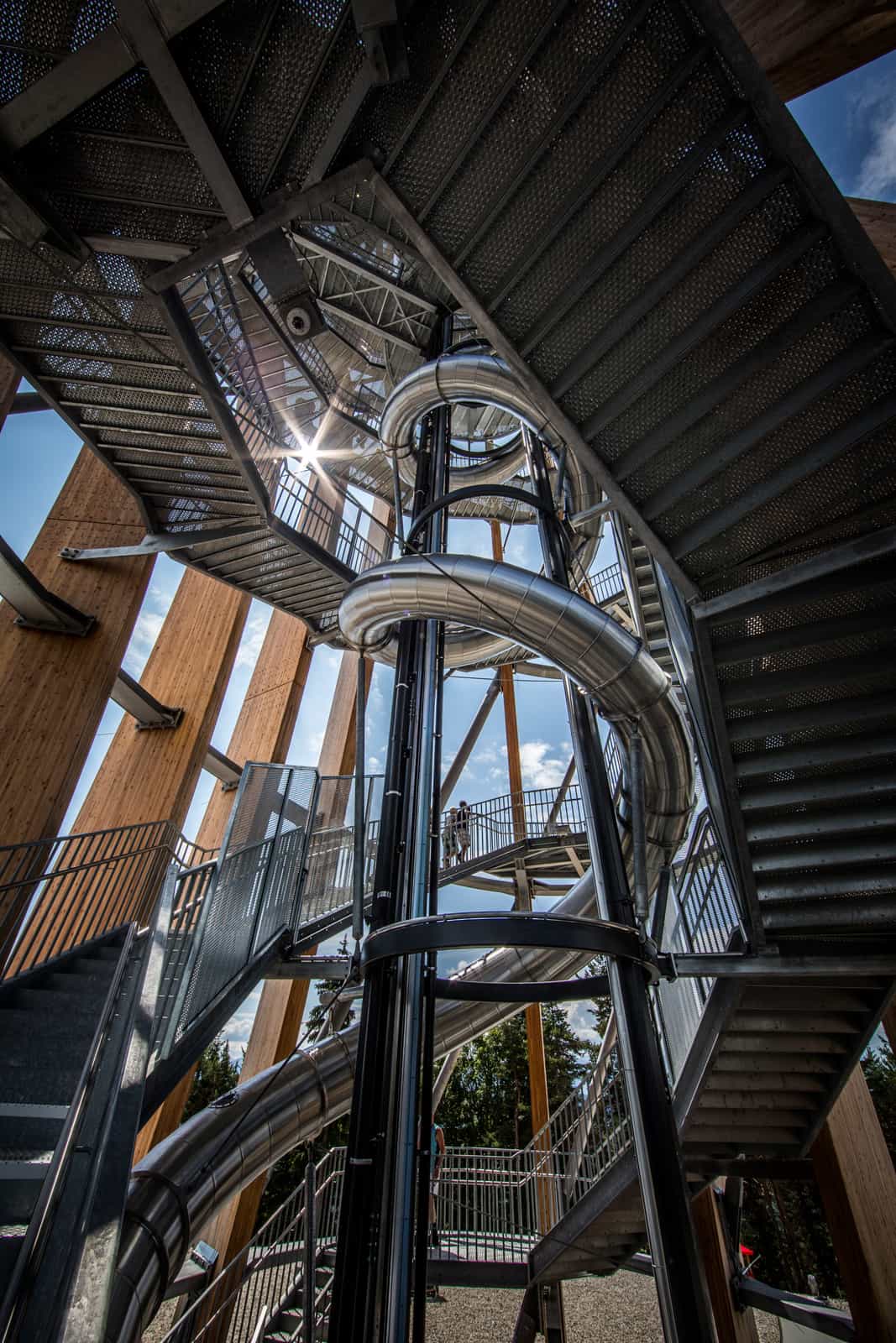 Attraktionen in Kärnten: Rutsche & Flying Fox Pyramidenkogel