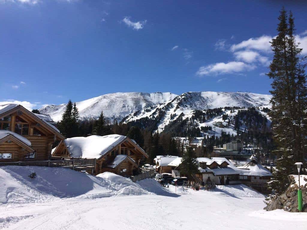 Schneelandschaft Turracher Höhe zwischen Kärnten & Steiermark in Österreich