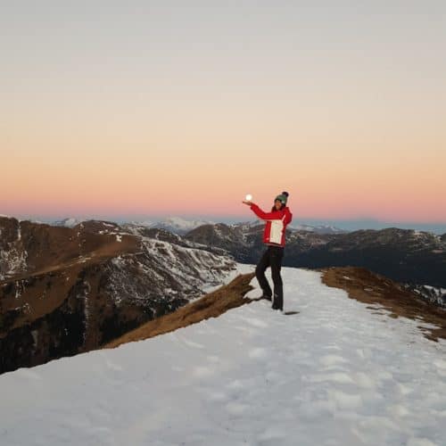 Winterwanderung Kärnten Schoberriegel Turracher Höhe in Österreich - Nockberge & Schnee bei Vollmond