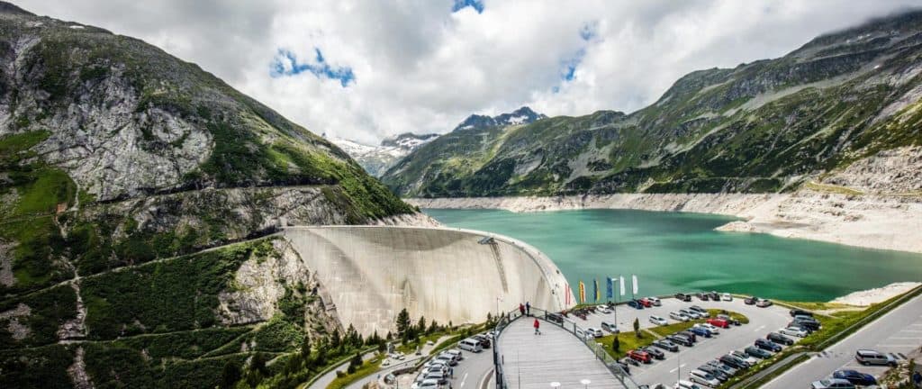 Malta Hochalmstraße mit Kölnbreinsperre, Panoramastraße in Kärnten, Österreich