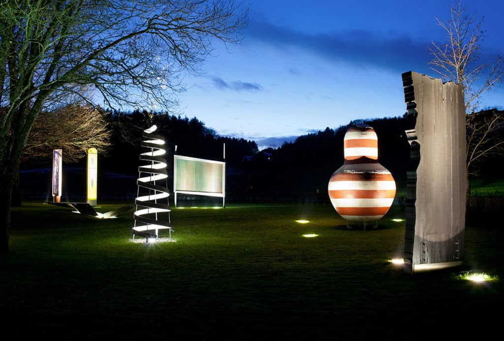 Sehenswerter Skulpturenpark im Rosental von Holzbau Gasser in Kärnten