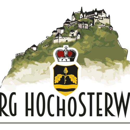 Burgen und Schlösser in Österreich - Burg Hochosterwitz. Logo.