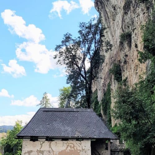 Fähnrichtor. 1. Tor Burg Hochosterwitz Rückseite - Sehenswürdigkeit & Ausflugsziel in Kärnten - Österreich Urlaub