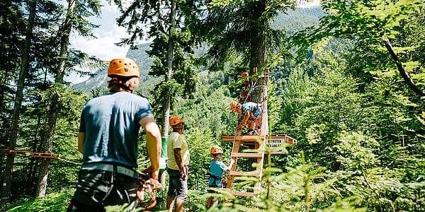 Flying Fox Park in Kärnten bei Wildensteiner Wasserfall Nähe Klopeiner See