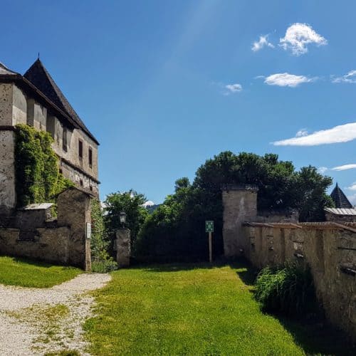 Kulmertor auf Burg Hochosterwitz - mittelalterliche Burgtore. Sehenswürdigkeit in Kärnten, Nähe St. Veit