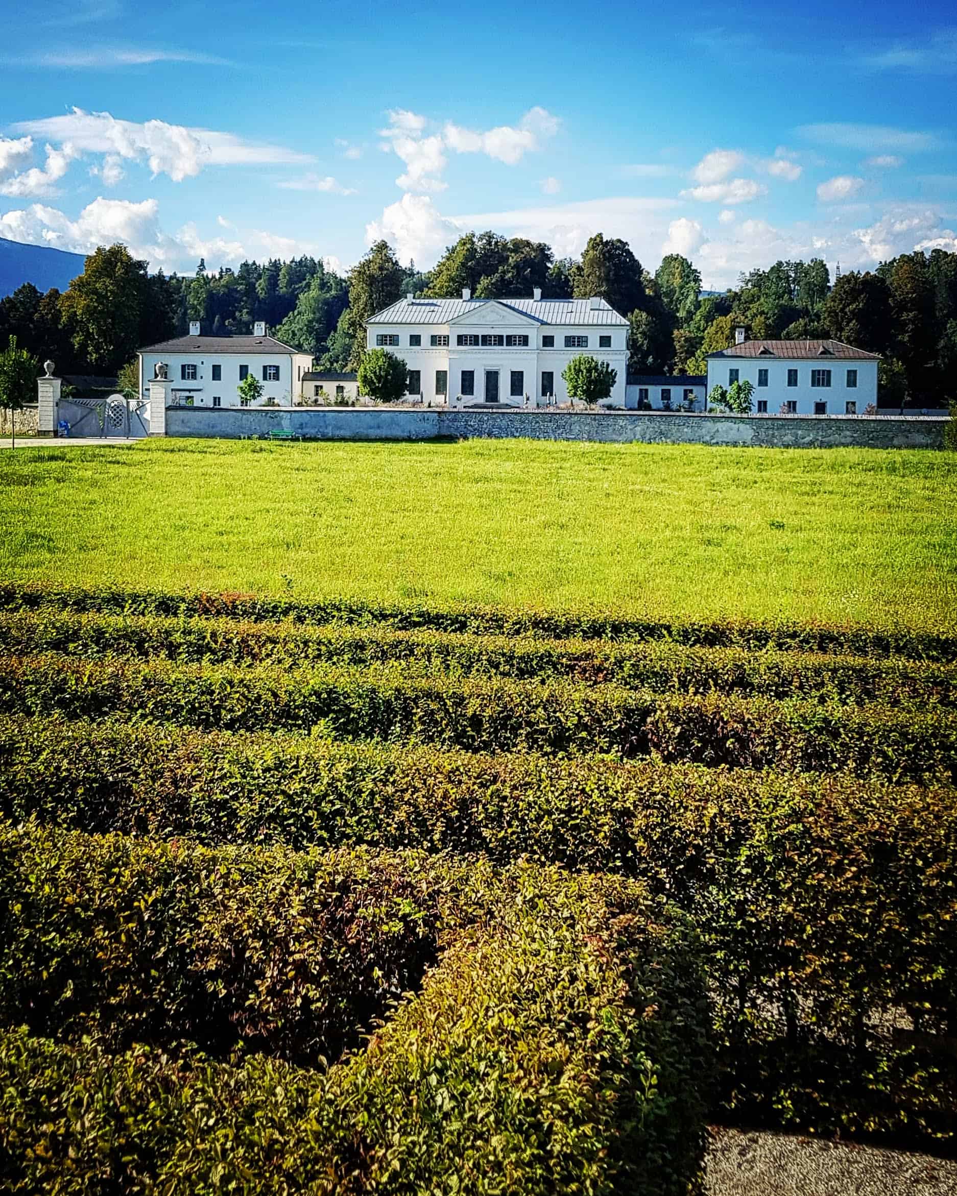 Schloss Rosegg mit Labyrinth bei Urlaub in Österreich