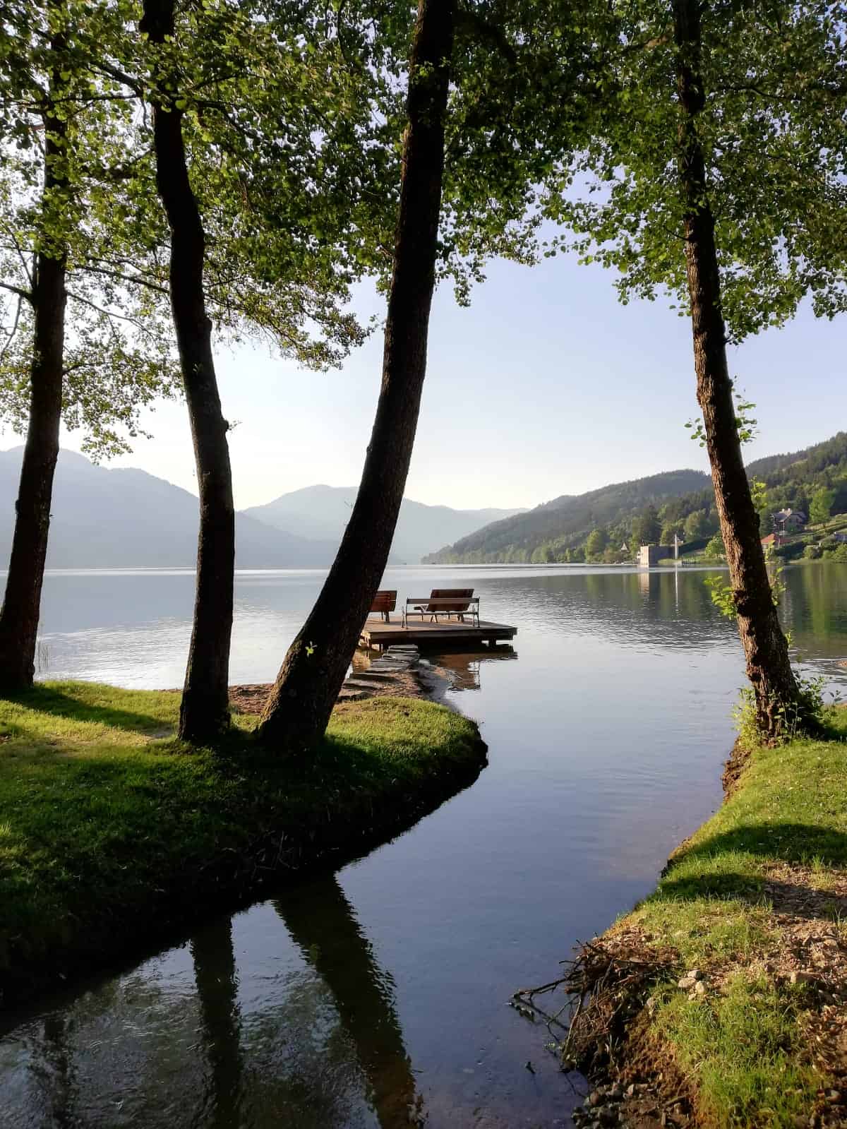 Die schönen Parkanlagen rund um den Millstätter See in Kärnten