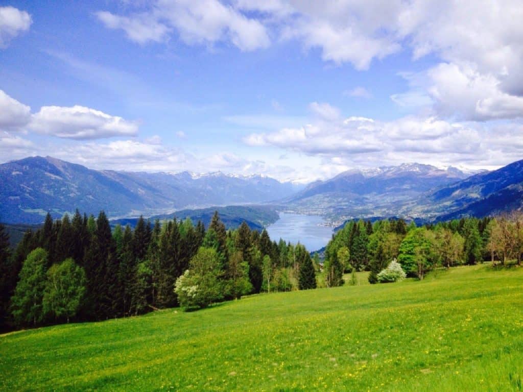 Millstätter See Aussicht Gschriet in Kärnten - Urlaub und wandern in Österreich