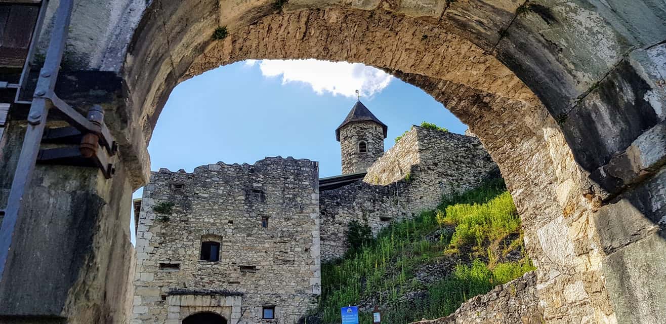 Burgruine Landskron bei Villach - Eingang Restaurant & Ausflugsziel Aderwarte