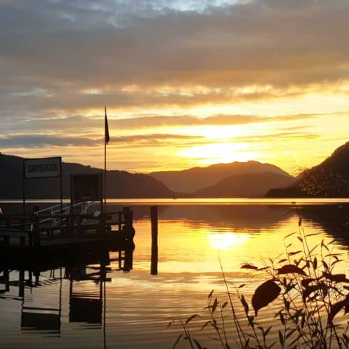 Villach Ausflugsziele - Schiffsanlegestelle am Ossiacher See