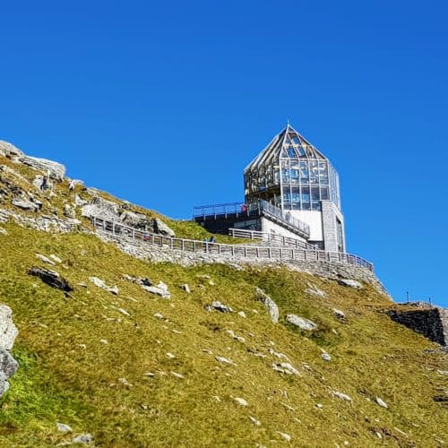 Wanderung zur Swarovski Sternwarte bei Kaiser Franz Josefs Höhe - Großglockner Hochalpenstraße in Österreich.