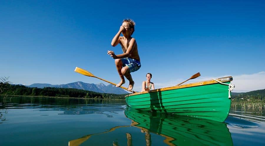 Aktivitäten Klopeiner See mit Kindern - Badesee