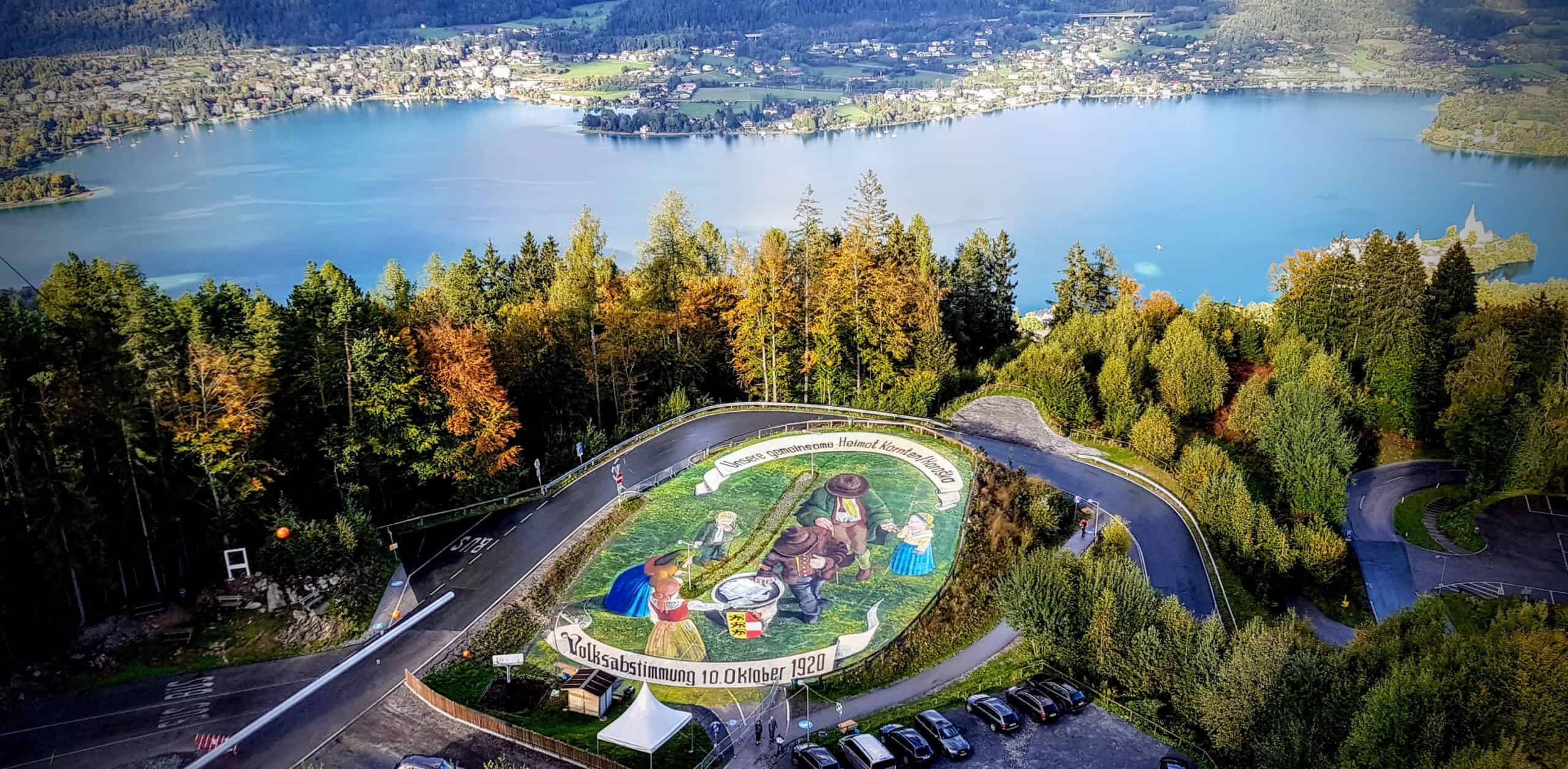 Kunstwerk 100 Jahre Kärntner Volksabstimmung Pyramidenkogel Wörthersee