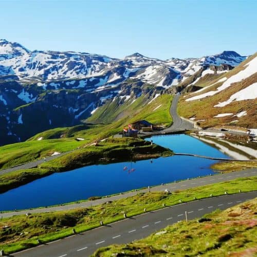 Fuscher Lacke - Attraktion entlang der Großglockner Hochalpenstraße - Panoramastraße in Österreich