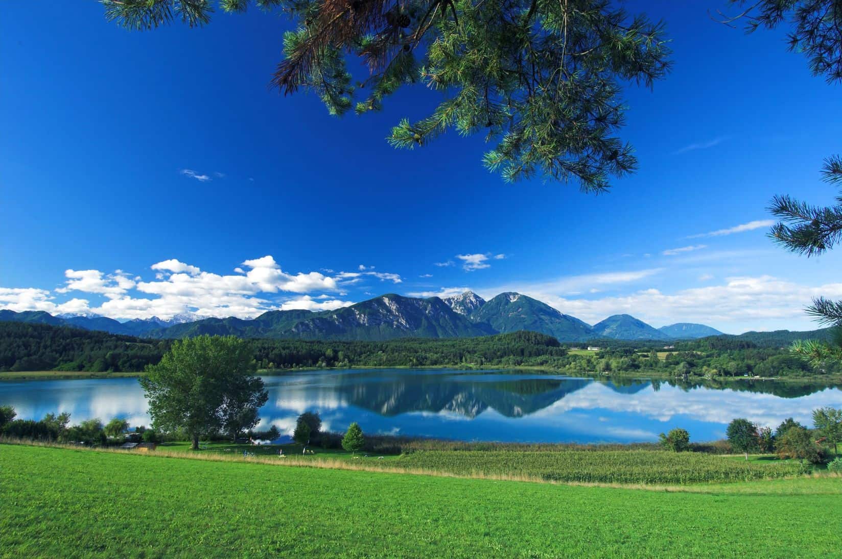 Turnersee in der Urlaubsregion Klopeinersee Südkärnten in Österreich