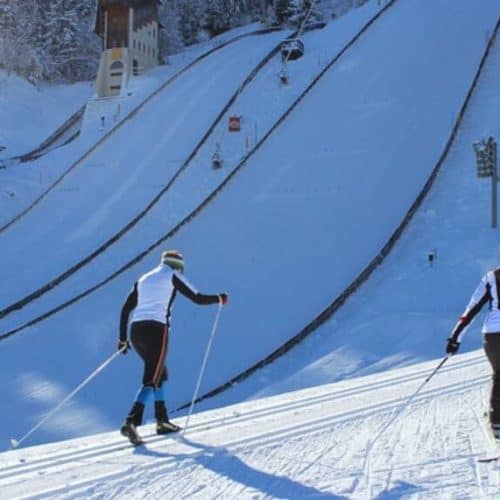 Langlaufen in der Villacher Alpenarena - Kostenlos mit der Winter Kärnten Card