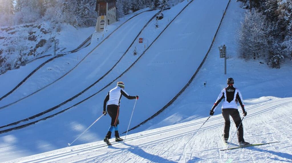 Langlaufen in der Villacher Alpenarena - Kostenlos mit der Winter Kärnten Card