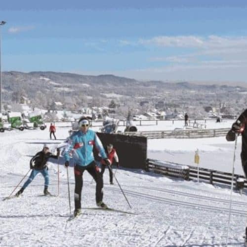 Winteraktivitäten in Kärnten abseits der Pisten in der Alpenarena Villach beim Langlaufen und Skating - Winter in Österreich