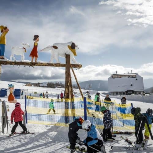 Familienskigebiet Falkert mit Heidi's Schneealm. Gratis Eintritt mit Winter Kärnten Card.