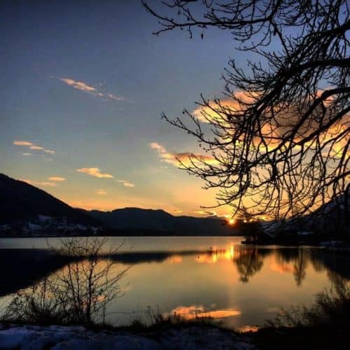 Winter am Ossiacher See in Kärnten - Österreich