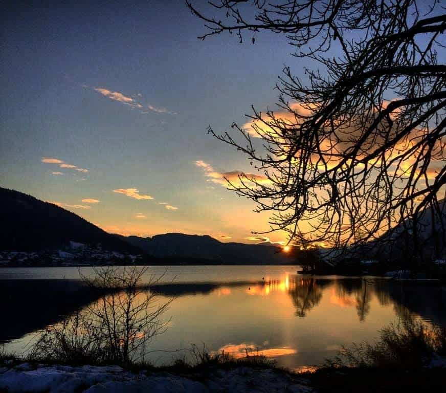 Winter am Ossiacher See in Kärnten - Österreich